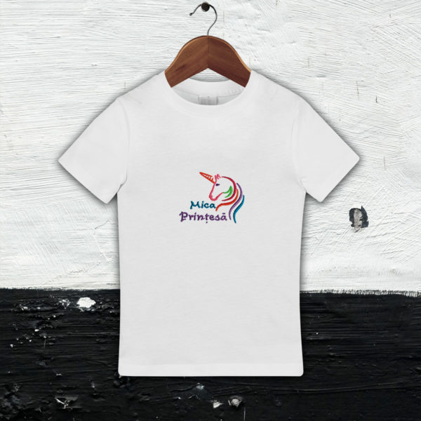 Unicorn, mica printesa – tricou copii, brodat, lws 534